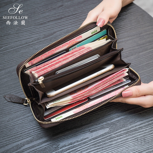 2024 New Arrival European & American Style Fashionable Women's Long Wallet, Large-Capacity Multi-Function Clutch with Multiple Card Slots – Trendy Leather Purse