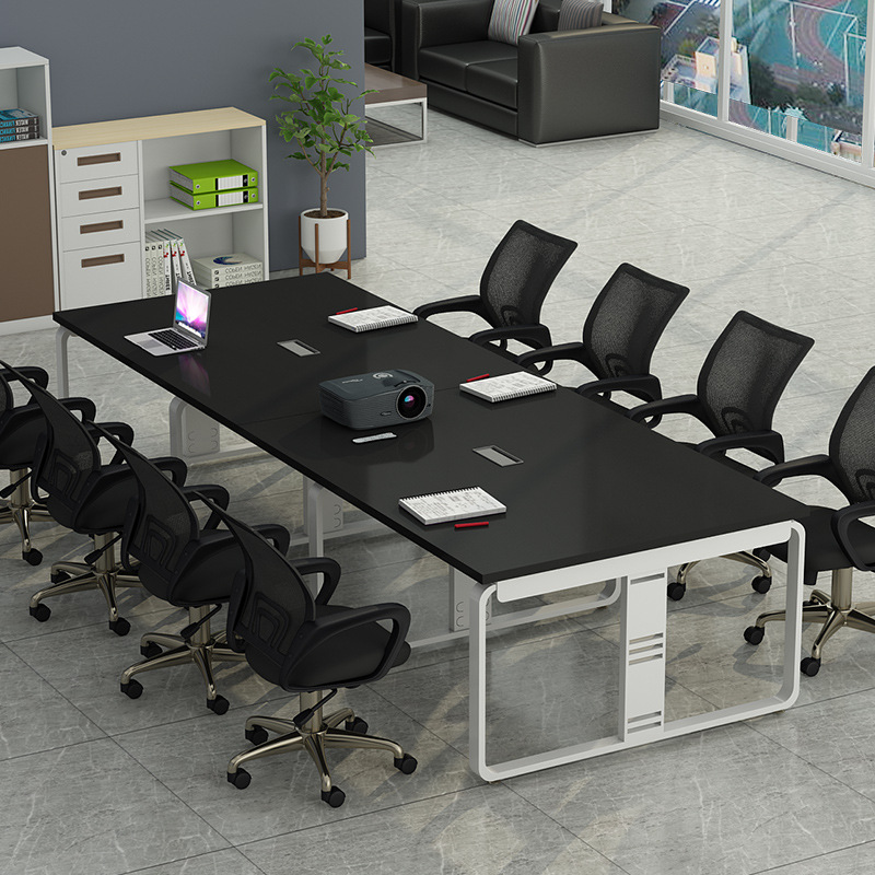 会议桌长桌工作大台条形会议桌培训洽谈桌简约现代职员办公桌书等