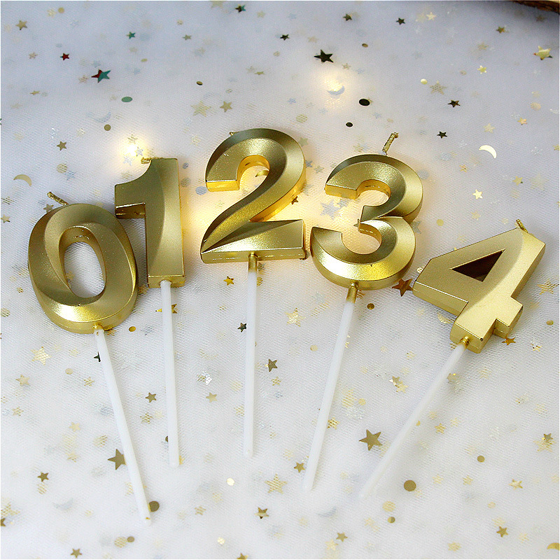 Birthday Number Paraffin Birthday Candle display picture 1