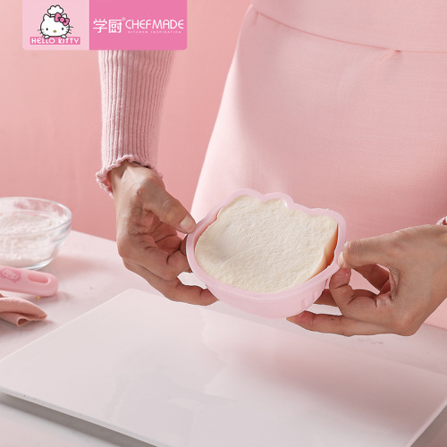 ChefMade Kitten Cat Cartoon Mousse Cake Mold, Silicone French Style - 4-inch & 6-inch Chiffon Baking Molds