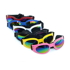 Pet glasses that can be folded, dog sunglasses, windproof and sun protective, six colors available, pet accessories.