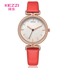 kezzi珂紫潮流百搭精致防水时尚手表花纹底盘新款女士手表