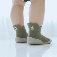寶寶學步鞋兒童地板襪嬰兒襪子軟底防滑學步鞋襪卡通男童女童長襪