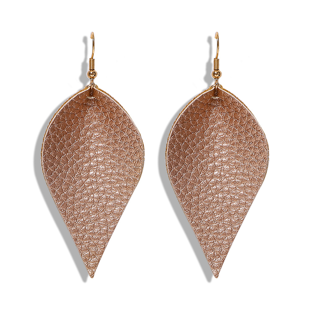 Leather Leaf Earrings Are Uniquely Simple display picture 15