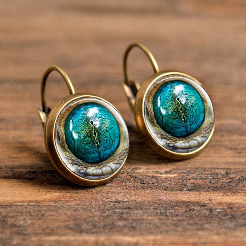 15g Weight Copper Ear Needle Material Glass Inlay Material Earrings Classification 1 Pair Quantity Daily, Party Occasion Alloy Material Animal, Round Pattern Women's Gender Plating, Inlay Design Casual, Simple Style Style 1 Pair Casual Simple Style Animal Round Plating Inlay Alloy Glass Earrings 3