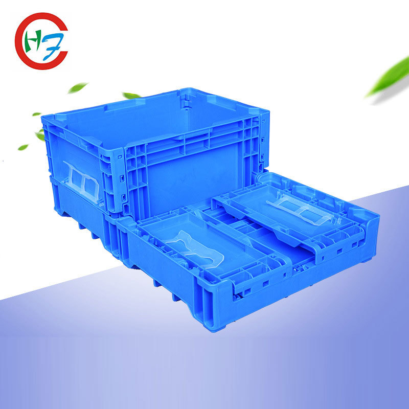 原产地直供 塑料折叠周转箱，蓝色折叠周转箱