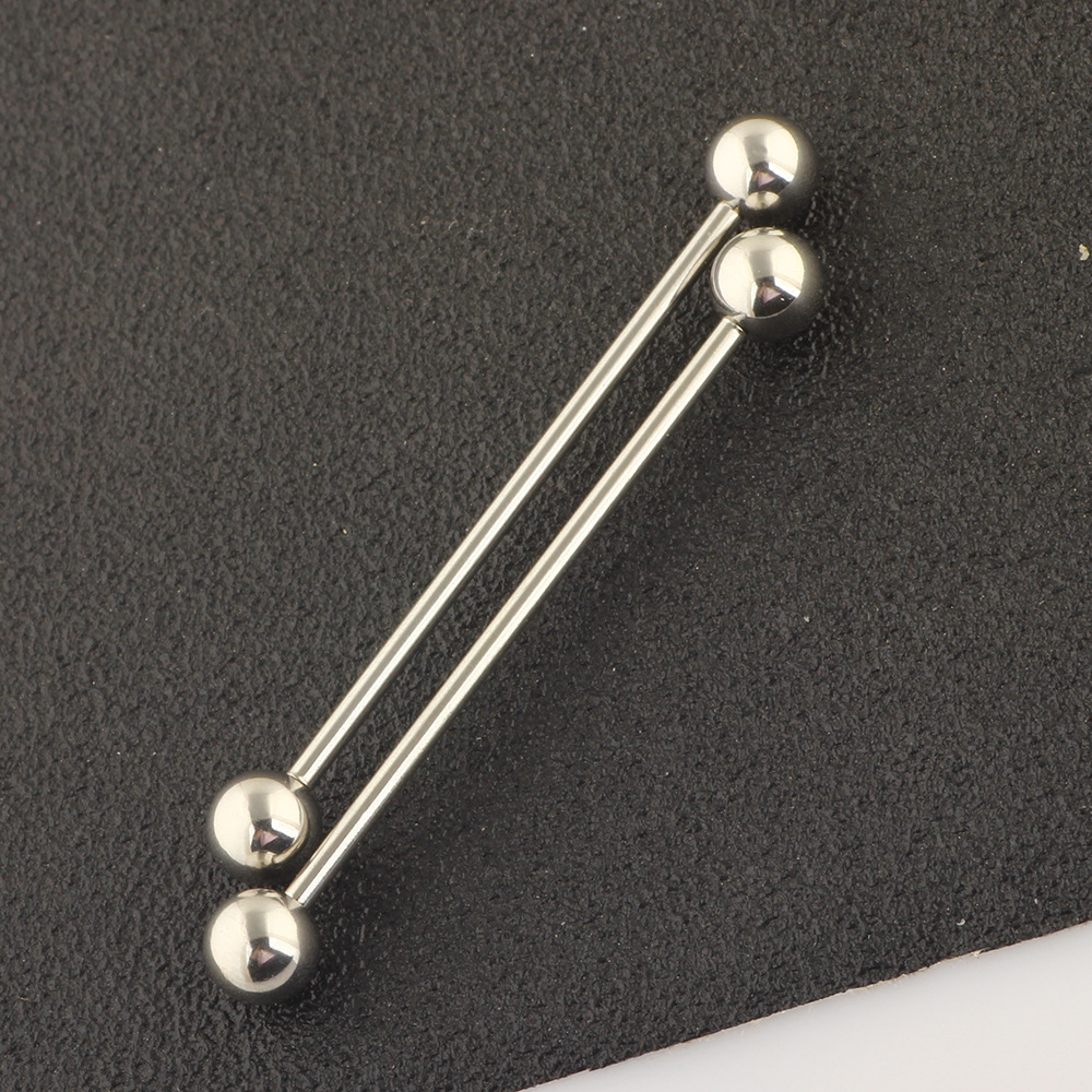 10Pcs Piercing Jewelry Set Nose Ring Nose Stud Eyebrow Nail Lip Nail Long Rod Industrial Ear Studs detail image 9