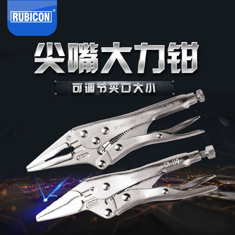 Rubicon RLP-N6 — прочные плоскогубцы с носиком, облегчающие усилие и фиксирующий зажим, 6 дюймов