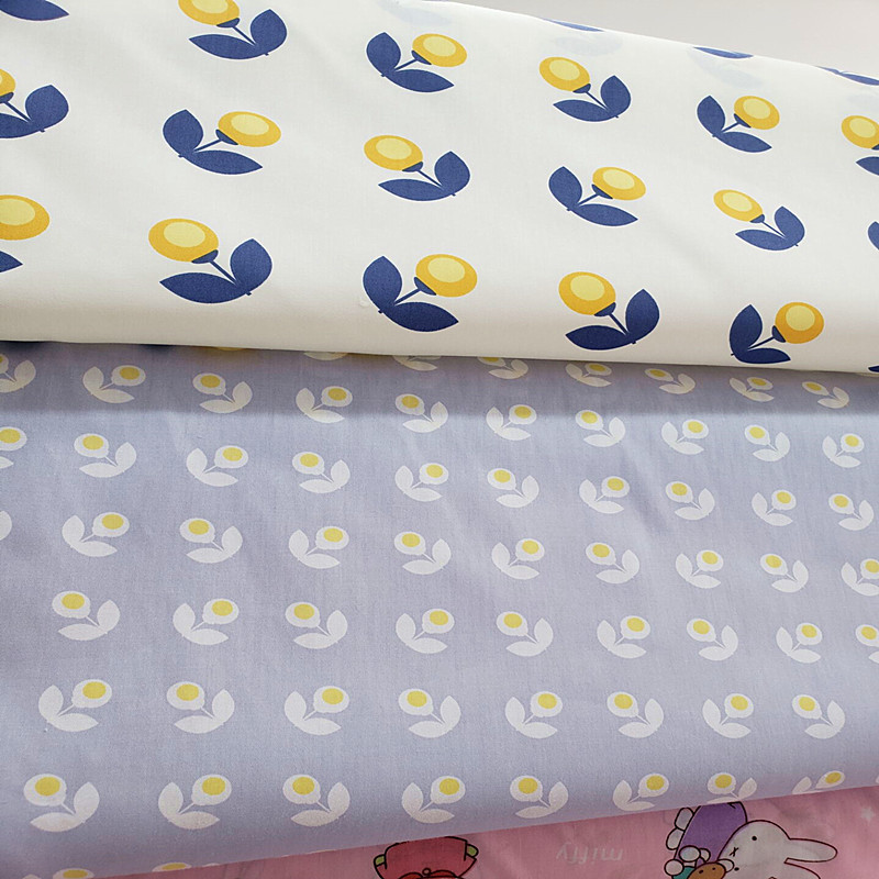 现货小批 卡通儿童三件套纯棉印花布 手工DIY 桌布 全棉布料1.6宽