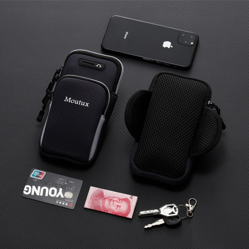 Running mobile phone arm bag men and women fitness equipment outdoor handbag wrist bag Apple x arm bag sports mobile phone arm bag