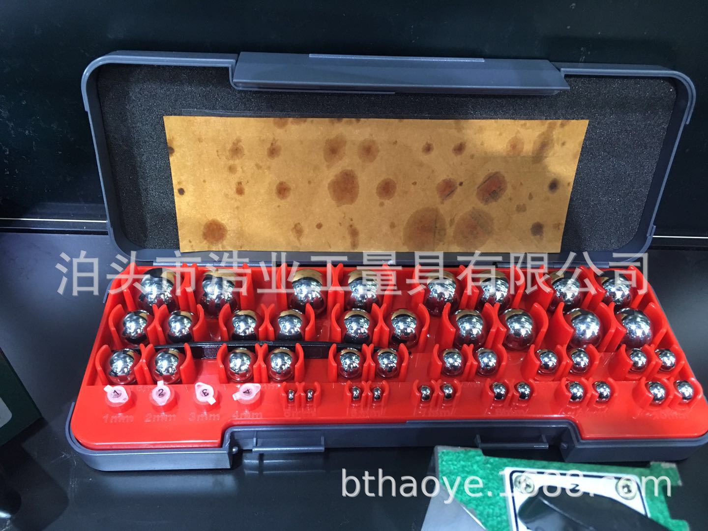 钢球套装25对 球径1-25mm测量锥孔角度及端口直径 球形量规塞规