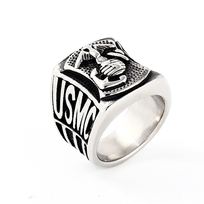 TitaniumStainless Steel Fashion  Ring  Steel color8  Fine Jewelry NHIM1597Steelcolor8picture4
