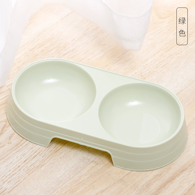 Logotipo personalizado macarons color ovalado mascota doble tazón para comida para mascotas pequeño tazón para gatos de viento simple tazón para perros