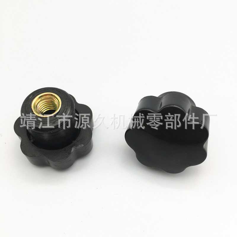 加厚加深梅花M8包胶螺母 塑料头星型手拧螺母 供应梅花螺母现货