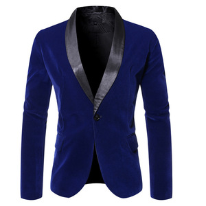 Business gentleman British velvet suit
