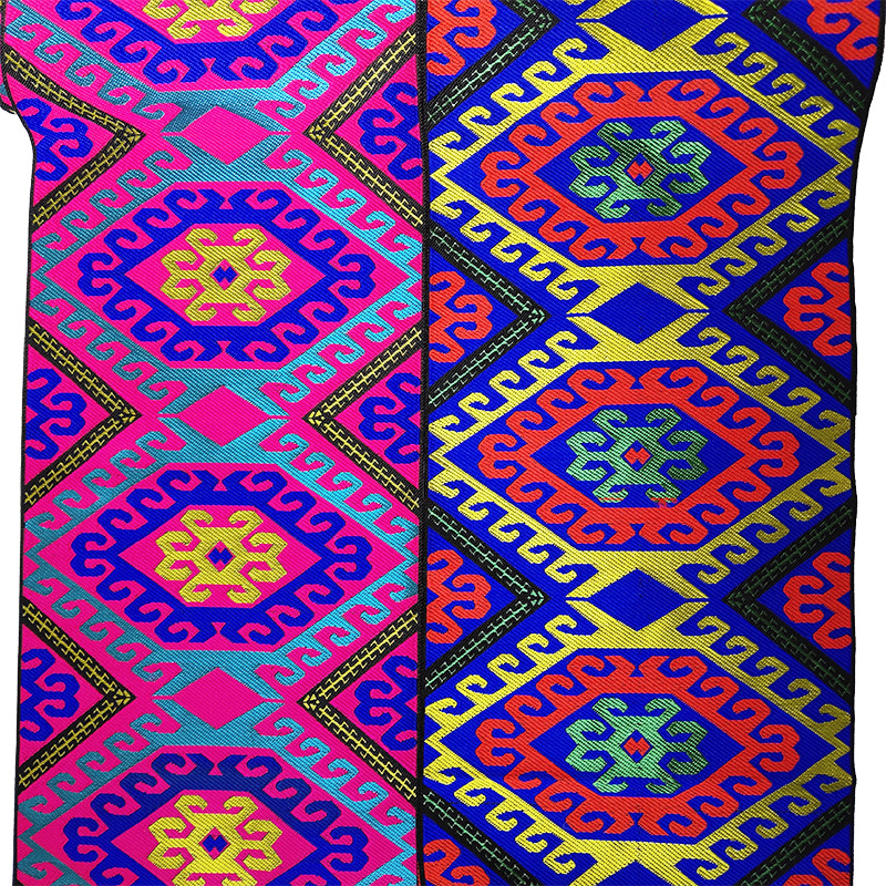 鑫辉花边20CM土家族苗族西兰卡普八勾图案花边织带