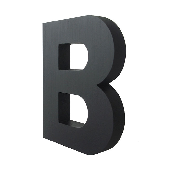 3D刻字黑色亚克力块CNC亚克力字母块
