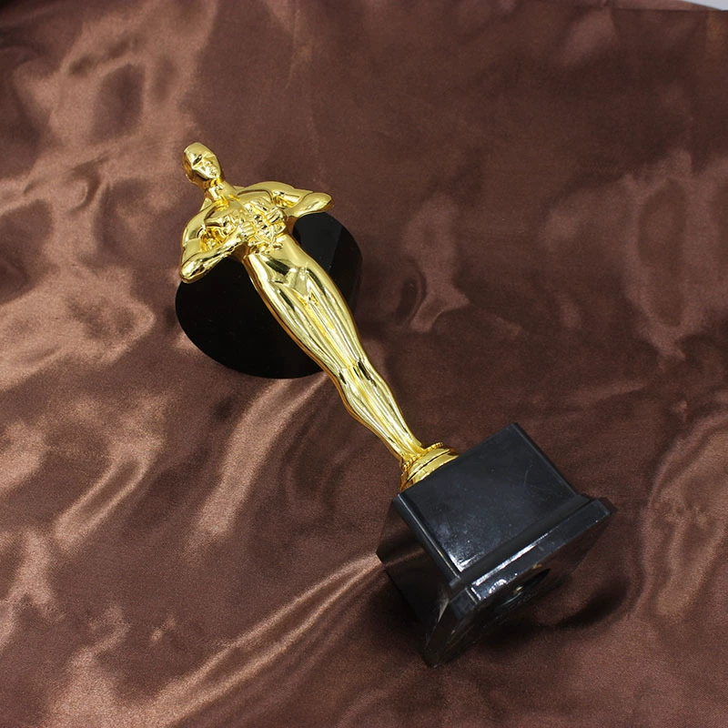 Глобальная/международная trophy Оскар статуэтка трофей металл трофей производство кристаллический трофей творческий подарок печать оптовая