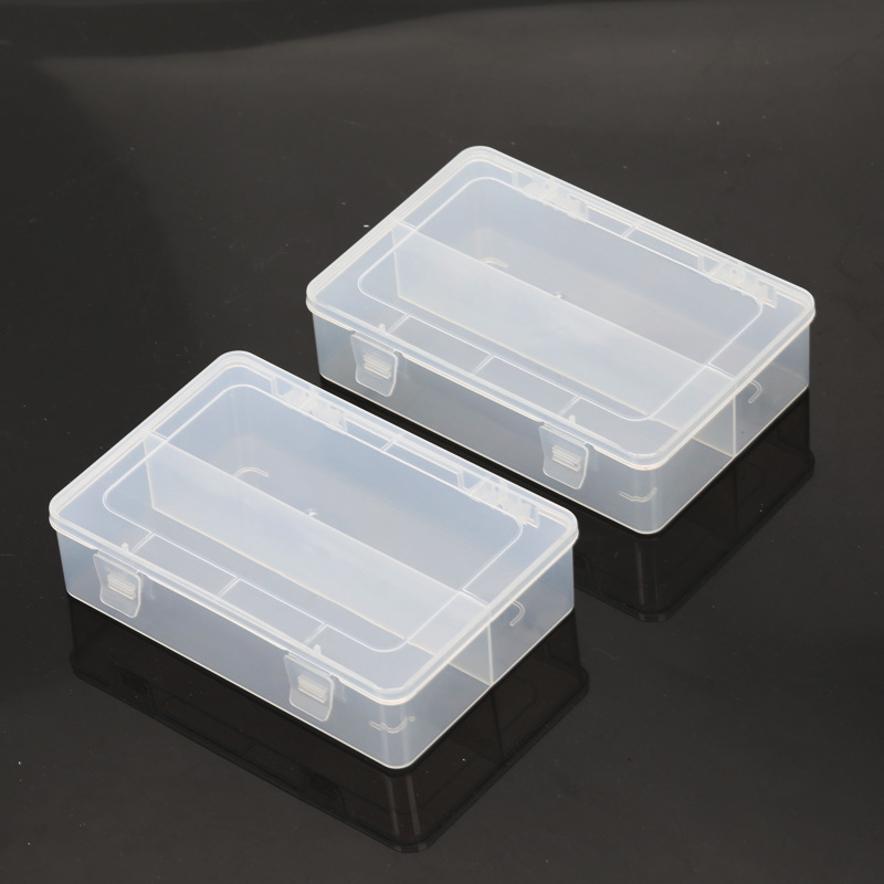 塑料透明盒可拆分类零件格子盒渔具整理盒元件储物PP收纳盒零件盒|ru