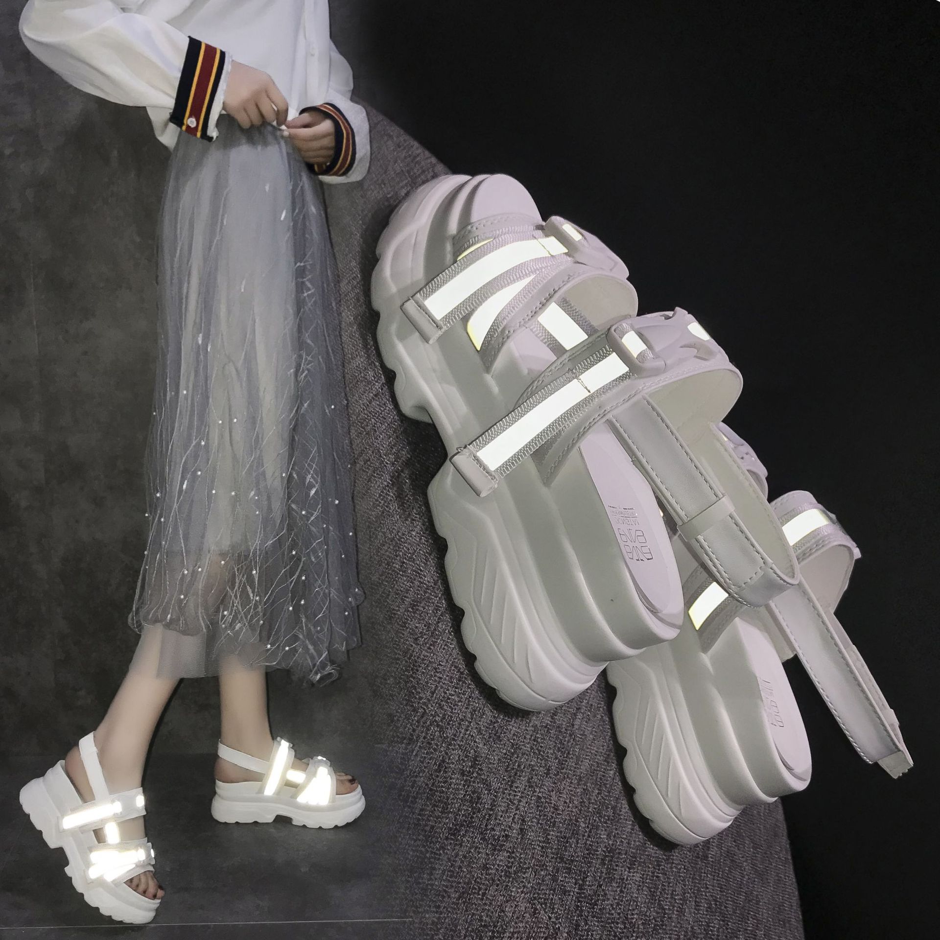 Chaussures été pour femme en Caoutchouc - Ref 3346714 Image 18