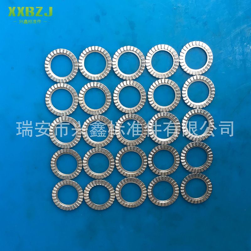 厂家供应 双叠自锁印花垫圈 规格全 65锰钢批发销售