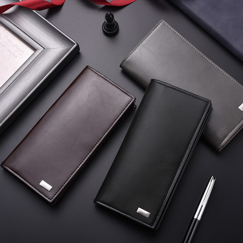 wallet hot-selling men's fashion long wallet soft leather wallet with large capacity mobile phone bag multi-card slot card bag