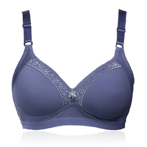 Cross-border new style large size no wire bra for middle-aged and elderly people push up large size large cup thin cotton no wire bra