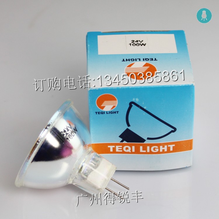 Medical endoscope cold light source halogen bulb 24V 100W MR16 LGL-100WX2