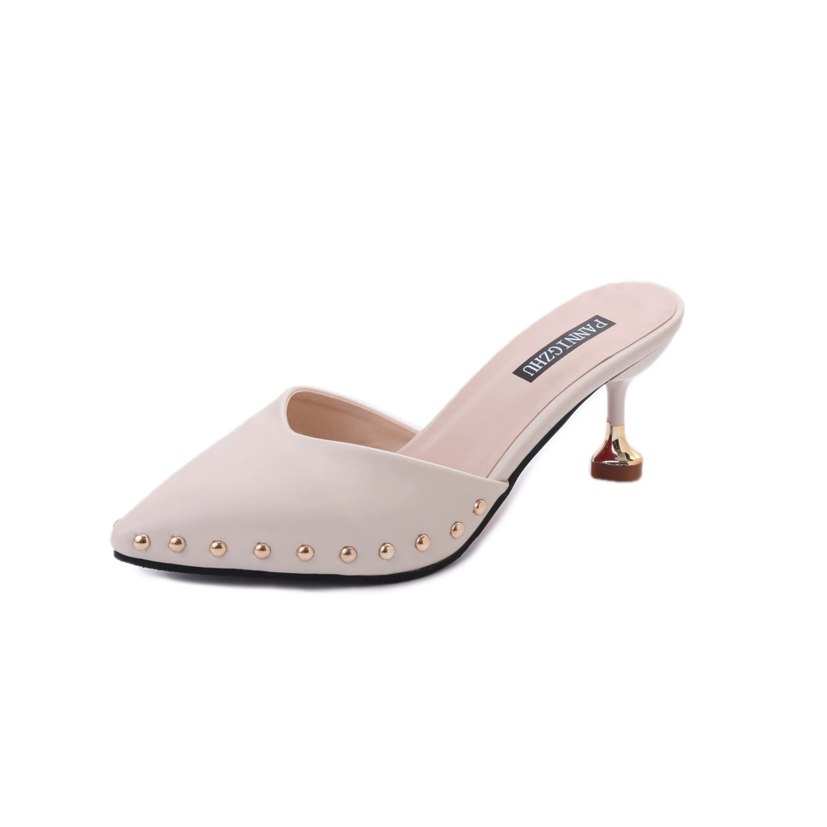 Slide pointy toe high heels, shoes, 2017 trend, Korean style, for import