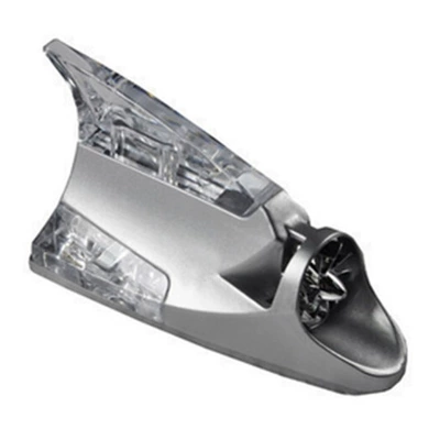 solar anti-collision antenna light wind – vehicle antenna - silver