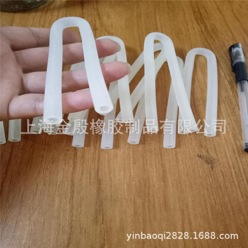 U型硅胶弯管 食品级橡胶管 接头管 90度弯管 7字型医用橡胶弯管