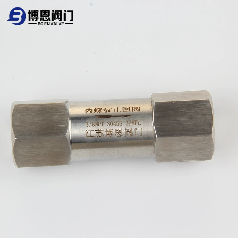 BNH11-32DN15 Обратный клапан с винтовой резьбой нулевое давление утечки, поддерживающий высокую температуру и обратный клапан из нержавеющей стали высокого давления