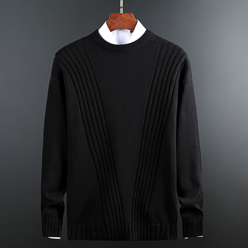 demi-season fashionable knitted solid color Japanese trend base…