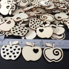 New product source materials, wooden apple-shaped handicrafts, home environmental protection decorative wood pieces, creative style