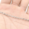 304/316 Stainless Steel Flat Mass Crown Chain Weding Out Octs Chain Platable Necklace Blocked Chain Fleee Cover Chain