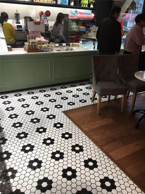 六角砖马赛克瓷砖陶瓷厨房地板砖卫生间墙面拼图瓷砖餐厅装饰瓷砖|ms