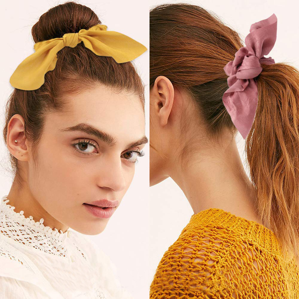 Elegant Basic Simple Style Solid Color Cloth Hair Tie display picture 4