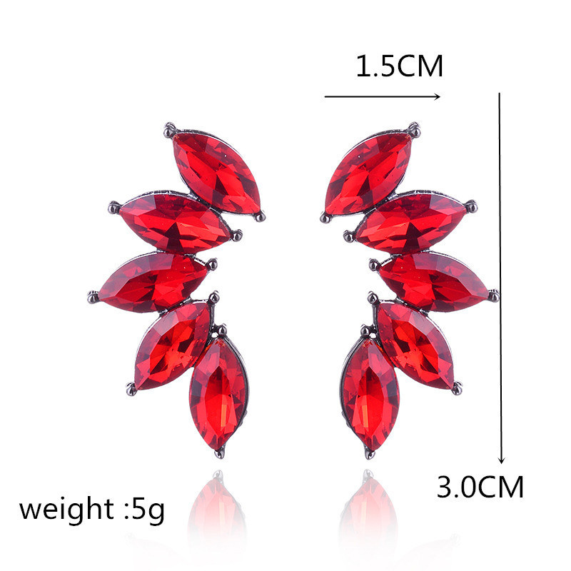 7g Weight Artificial Crystal Inlay Material Drop Earrings Classification 1 Pair Glam Geometric Alloy Inlay Artificial Crystal Women's Drop Earrings