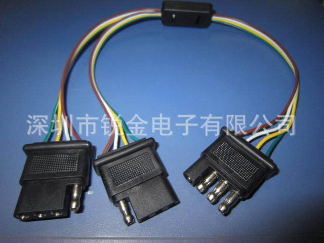 生产厂家专业研发汽车各种氛围灯饰4.5子弹头线束18AWG长度400MM