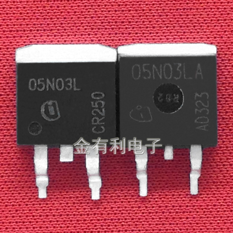拆机IPB05N03L 05N03L  30V80A 4.9毫欧 MOS场效应管 TO263封装