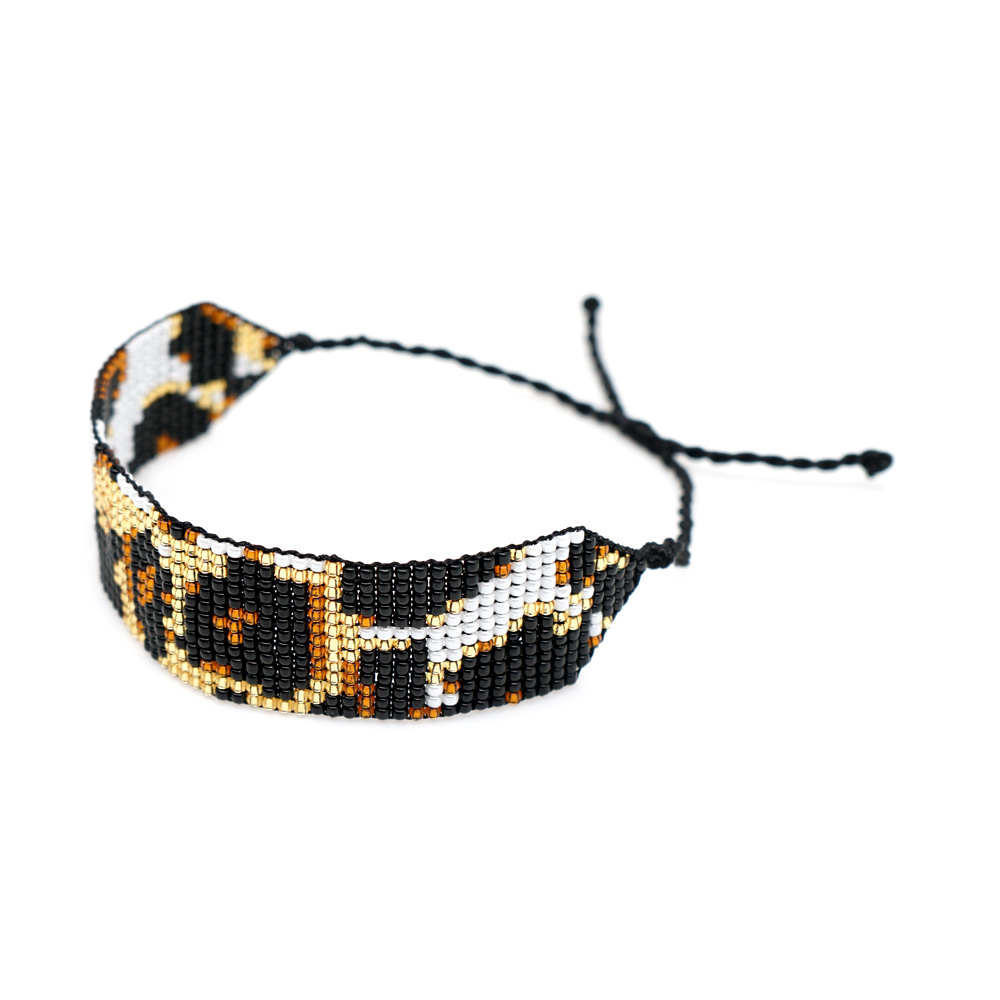 Go2boho Neues Miyuki Reis Perlen Gewebtes Damen Armband Mit Leoparden Muster Mit Natürlichem Muschel Anzug display picture 4