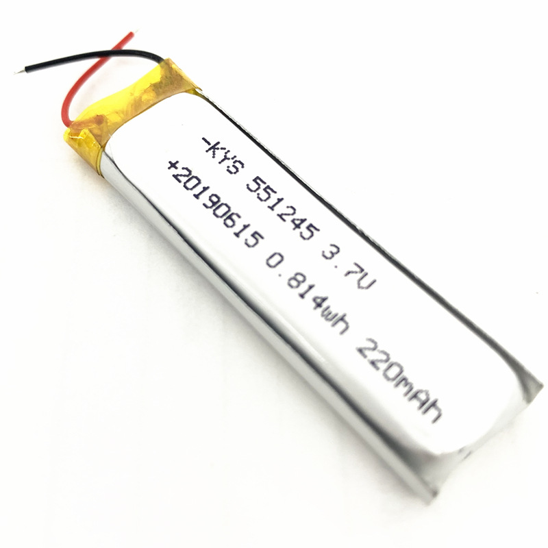 聚合物电池工厂551245 501245 601248 551248 220mAh点读笔电池