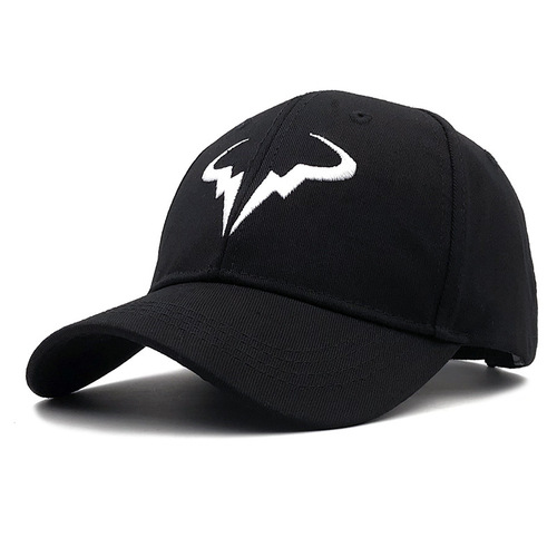 Nadal Tennis Star Style Cow Horn Baseball Cap for Outdoor Sports, Men's and Women's Sun Protection Hat