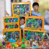 Genuine RONGDA Botany War Zombie Toys full set Big Box Soft glue launch children Puzzle Toys