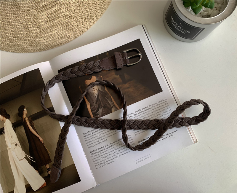 Retro Fashion Braided Belt display picture 6