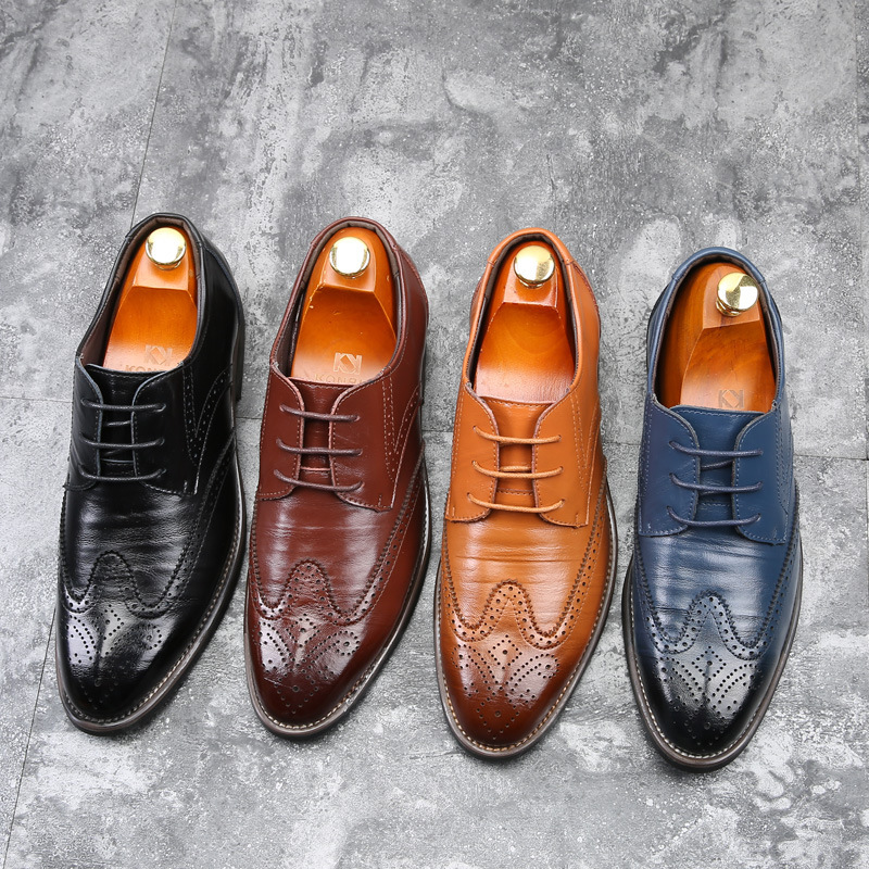 Men Business leather shoes Mens Dress Sh...