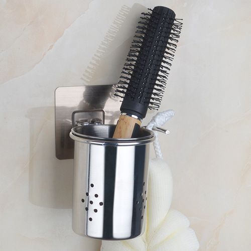 Stainless steel hair dryer stand without drilling hair dryer stand for barbershop wall-mounted hair dryer bracket dropshipping one piece