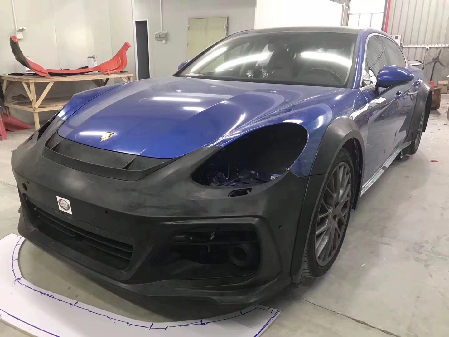 Panamera 971 модифицированный TeChart TECHART TECHART wide-боди большой окружающий хвостовой выхлоп