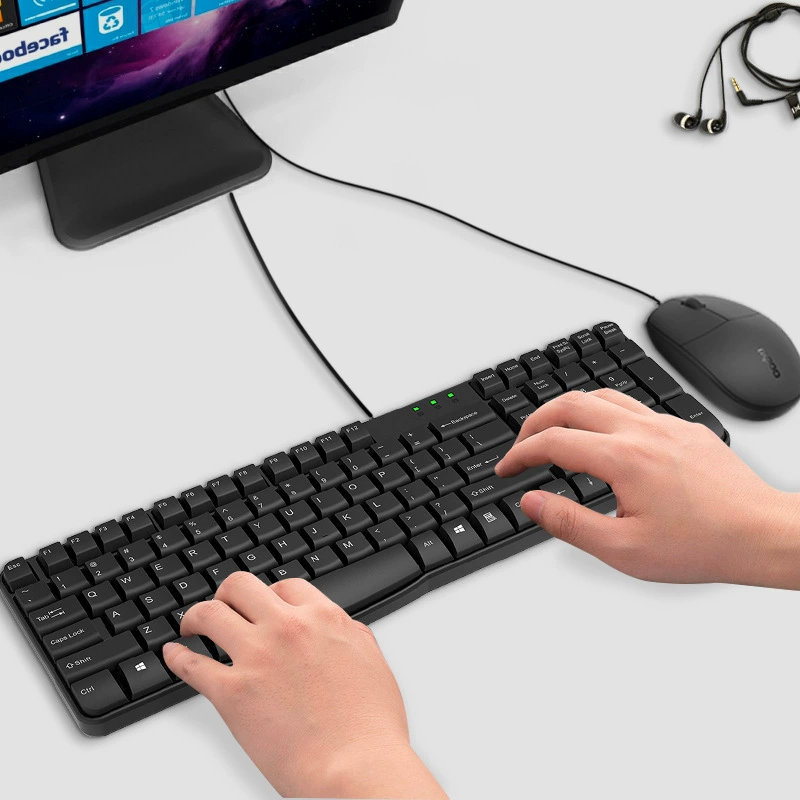 Rapoo/雷柏 Keyboard, mouse, set, laptop for office, x120, business version