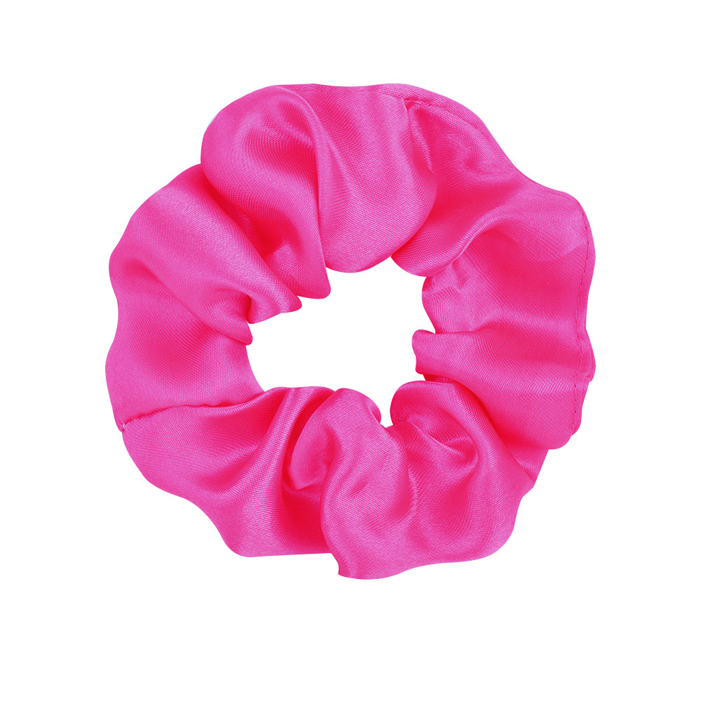 Fashion Solid Color Hair Rope Satin Cloth Elastic Hair Ring Hair Accessories display picture 4